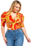 Docelina Red Top (Plus Size)