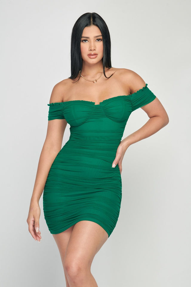Gloria Mini Dress (Green)