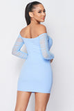 Federica Mini Dress (Blue)