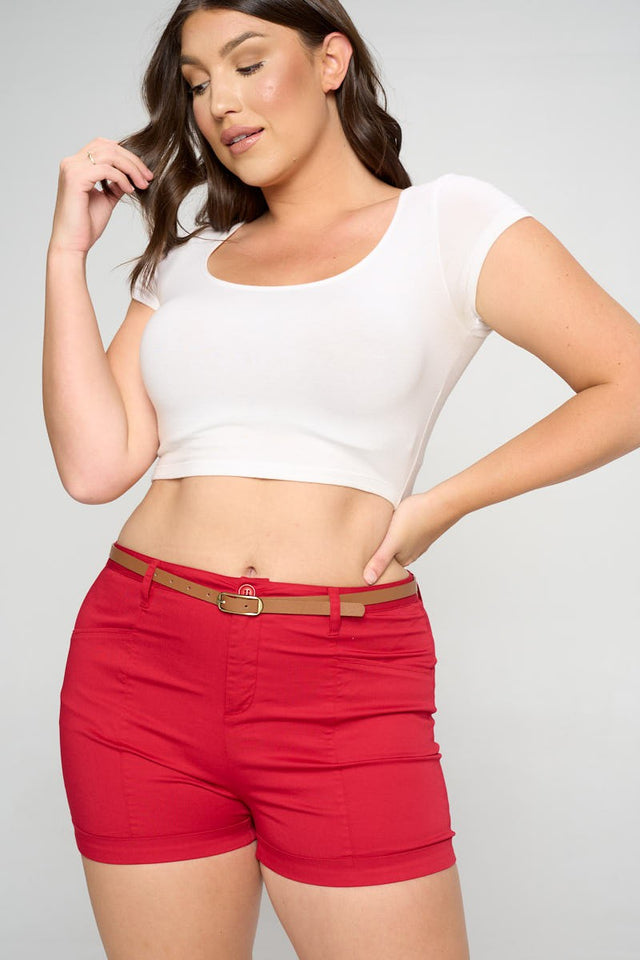 Jolo Shorts (Red) Plus Size
