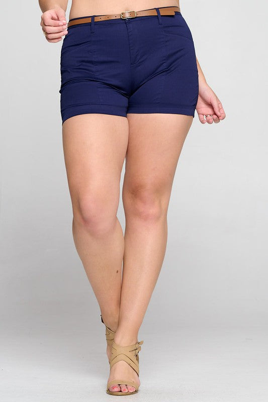 Jolo Shorts (Navy) Plus Size