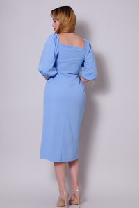 Kimmy Wrap Dress (Blue)