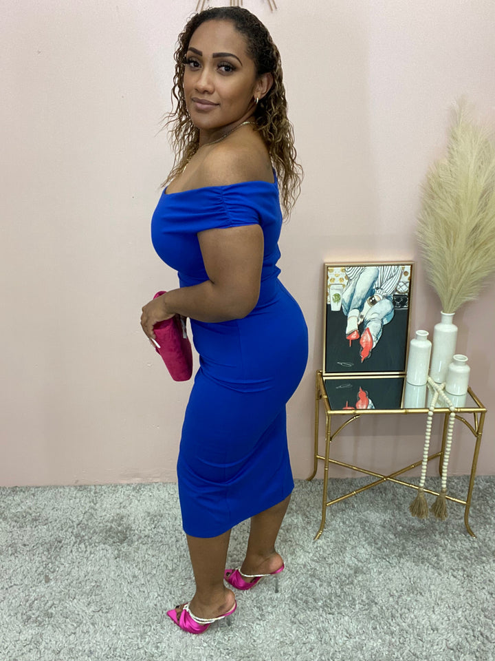 Berenice MidI Dress (Blue)